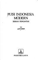 Cover for Puisi Indonesia modern
