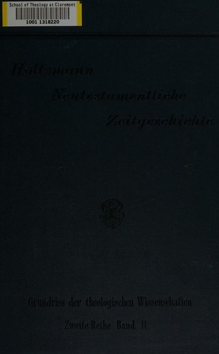Cover for Neutestamentliche Zeitgeschichte