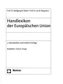 Cover for Handlexikon der Europaischen Union