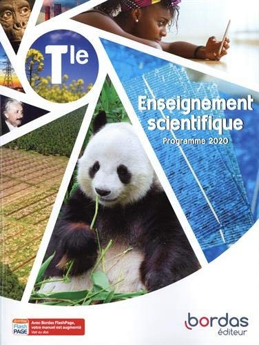Cover for Enseignement Scientifique Tle 2020 Manuel