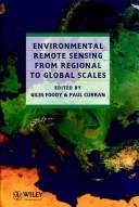 Cover for Environmental remote sensing from regional to global scales
