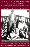 Cover for Native American testimony