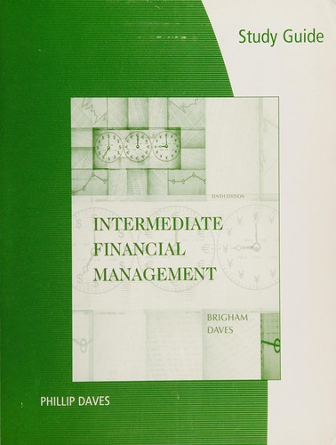Cover for Study guide for Brigham/Daves' intermediate financial management