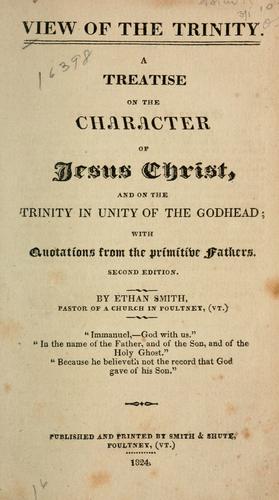Cover for A treatise on the character of Jesus Christ