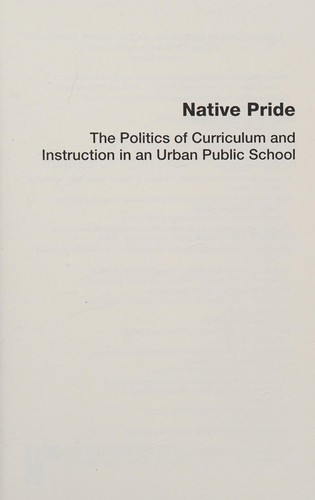 Cover for Native pride