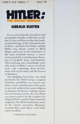 Cover for Hitler, the occult messiah
