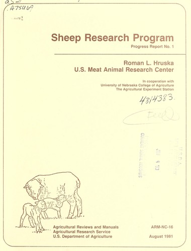 Cover for Sheep research program