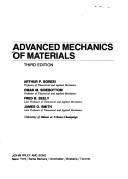 Cover for Advanced mechanics of materials