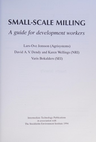 Cover for Small-Scale Milling