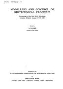 Cover for Modelling and Control of Biotechnical Processes