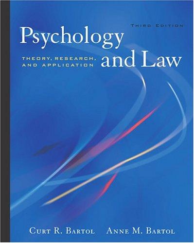 Cover for Psychology and Law