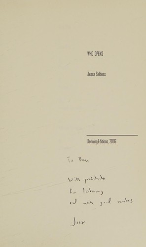 Cover for Who opens
