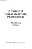 Cover for A primer of human behavioral pharmacology