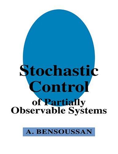 Cover for Stochastic control of partially observable systems