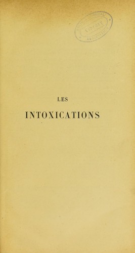 Cover for Les intoxications