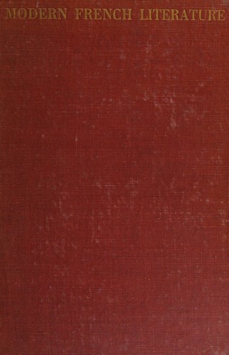 Cover for Modern French literature, 1870-1940