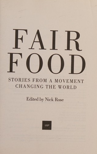 Cover for Fair Food