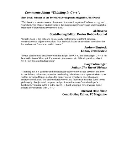Cover for Thinking in Java