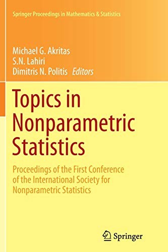 Cover for Topics in Nonparametric Statistics