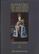 Cover for Repertory of artists in Mexico