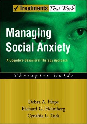 Cover for Managing social anxiety