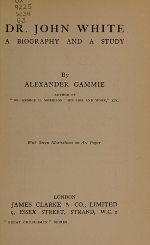Cover for Dr. John White