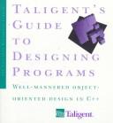Cover for Taligent's guide to designing programs