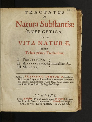 Cover for Tractatus de natura substantiae energetica, seu de vita naturae, ejusque tribus primus facultatibus ... naturalibus