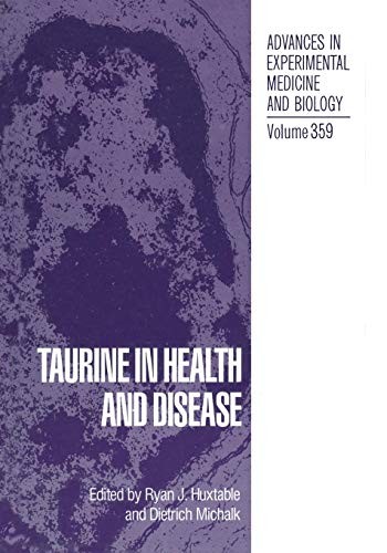 Cover for Taurine in Health and Disease