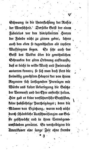 Cover for Geschichte der Amerikanischen Revolution aus den acten des Congresses der Vereinigten Staaten