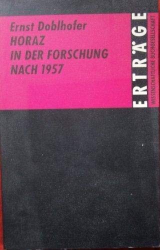 Cover for Horaz in der Forschung nach 1957