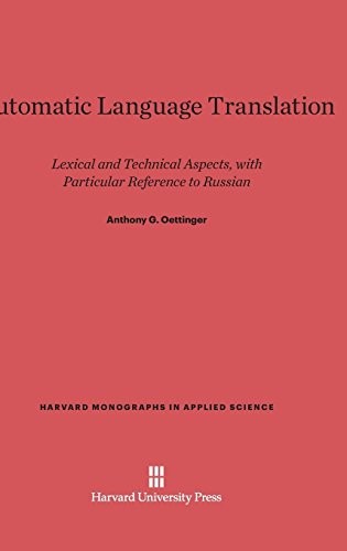 Cover for Automatic Language Translation