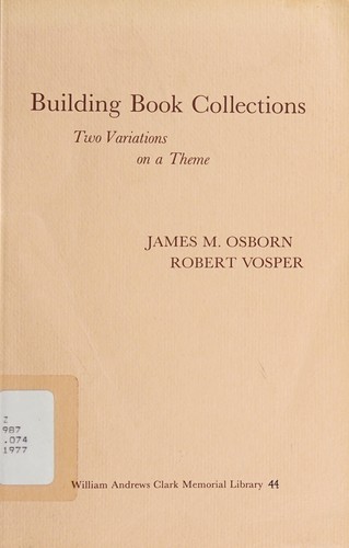 Cover for Building book collections