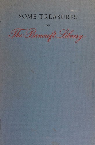 Cover for Some Treasures of the Bancroft Library