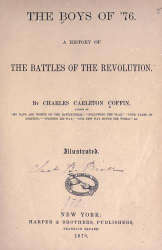 Cover for The boys of '76.