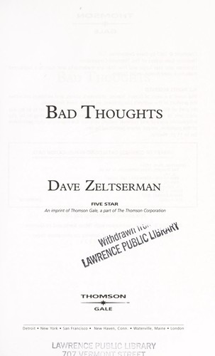 Cover for Bad thoughts