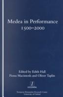 Cover for Medea in performance, 1500-2000