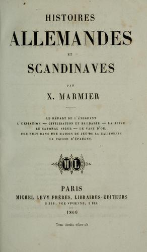 Cover for Histoires allemandes et scandinaves