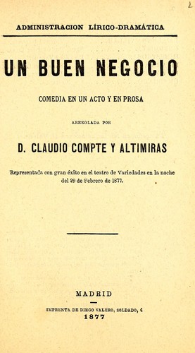 Cover for Un buen negocio