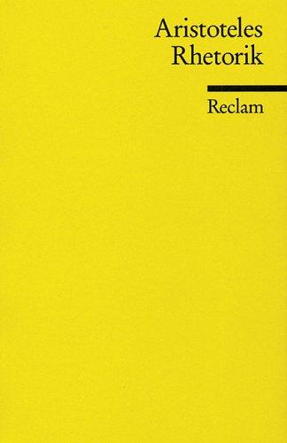 Cover for Rhetorik.