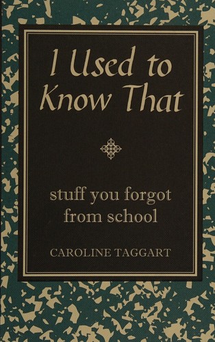 Cover for I used to know that