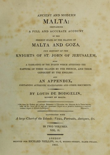 Cover for Ancient and modern Malta