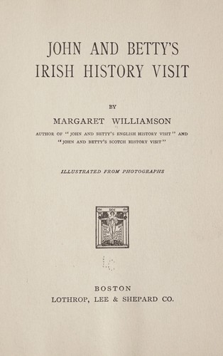 Cover for John and Betty's Irish history visit