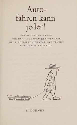 Cover for Autofahren kann jeder!