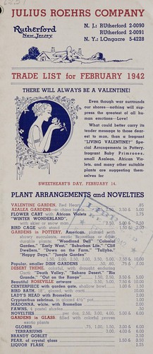 Cover for Trade list for February 1942