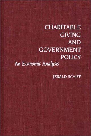 Cover for Charitable giving and government policy