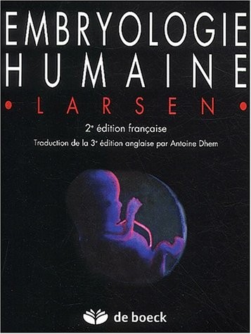 Cover for Embryologie humaine