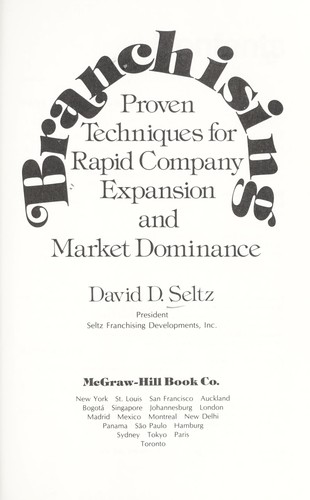 Cover for Branchising