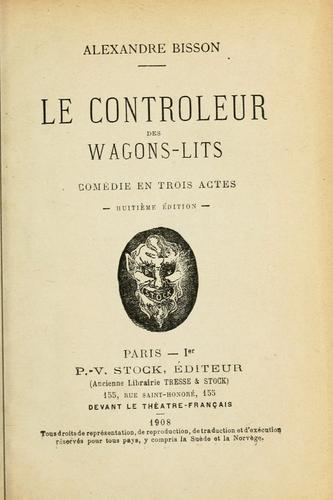 Cover for Le controleur des wagons-lits