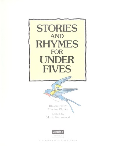 Cover for Stories and Rhymes for Under Fives